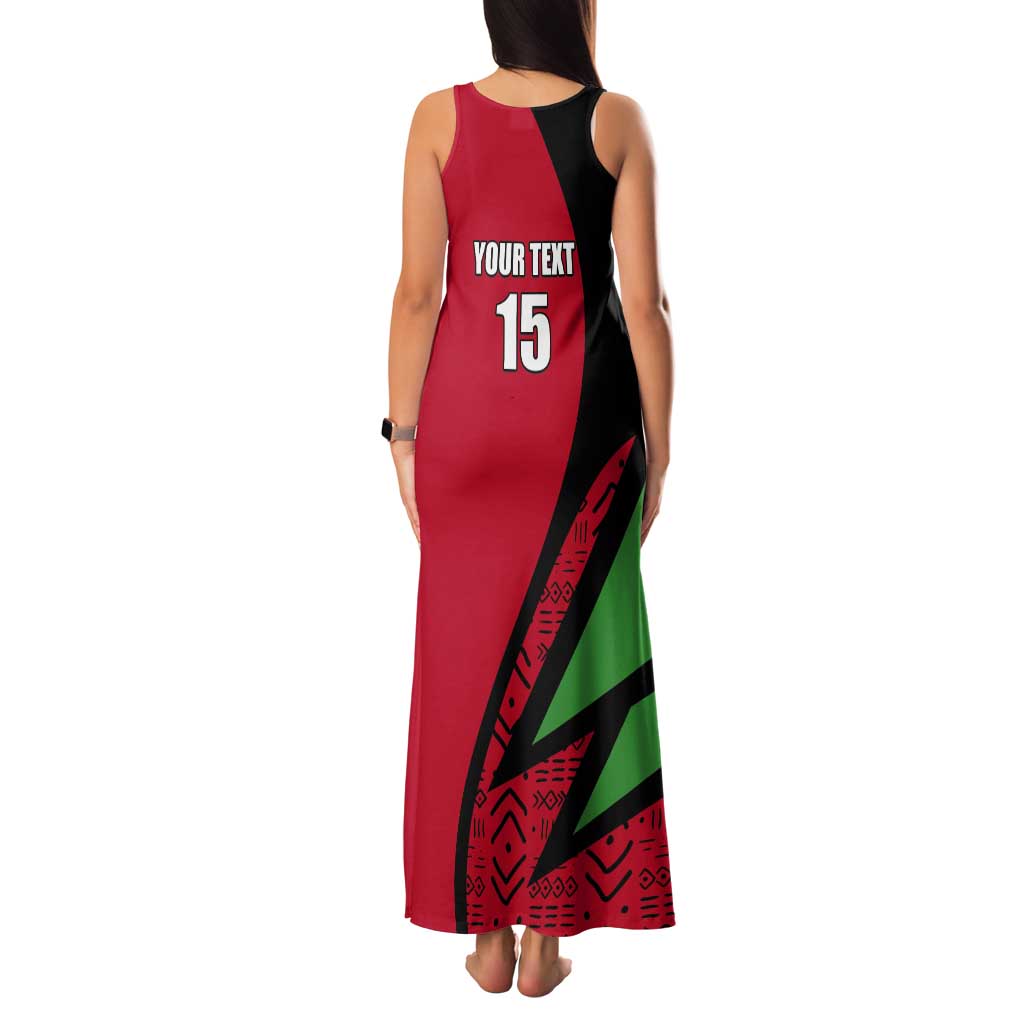 Custom Malawi Cricket Tank Maxi Dress Go Champions - Wonder Print Shop