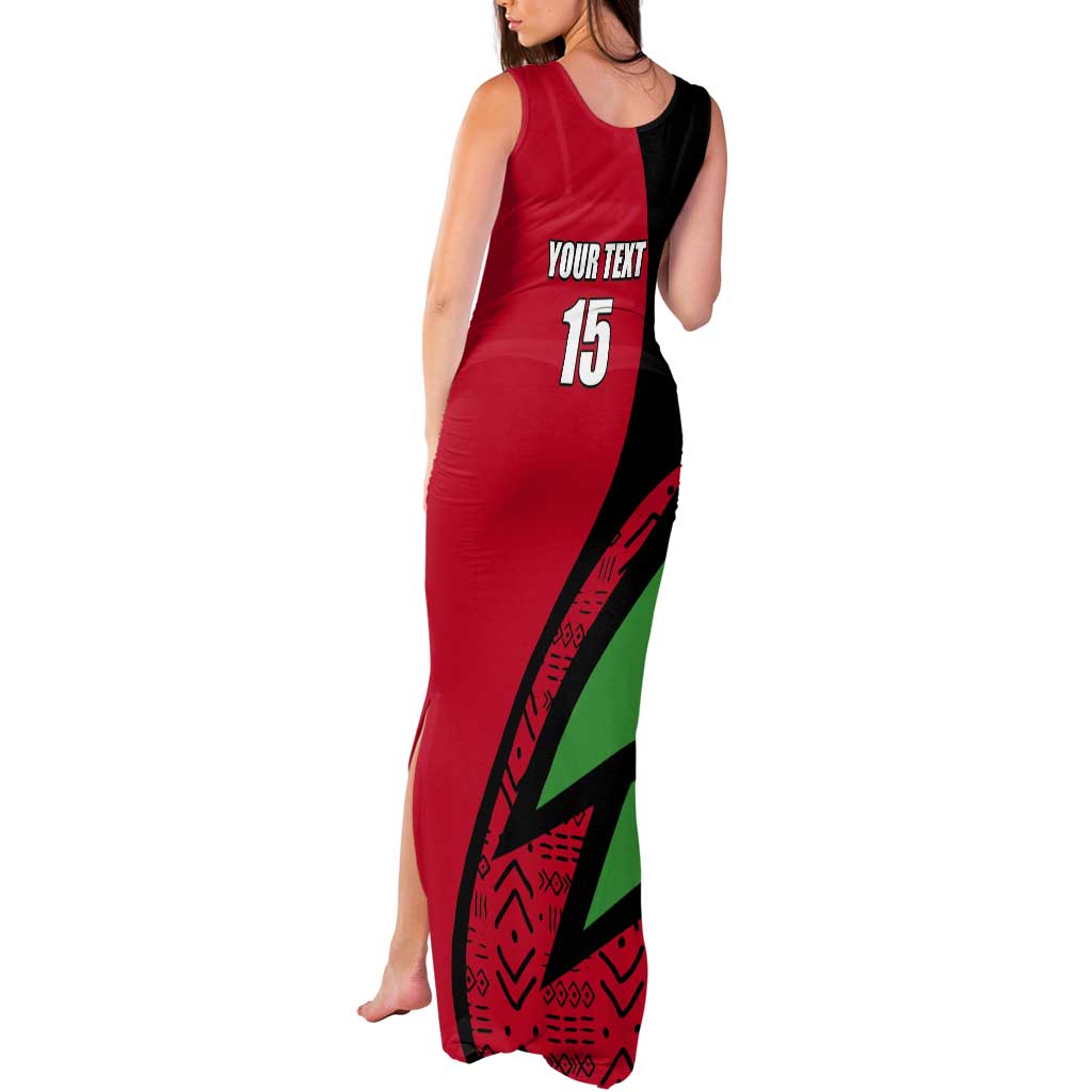Custom Malawi Cricket Tank Maxi Dress Go Champions - Wonder Print Shop