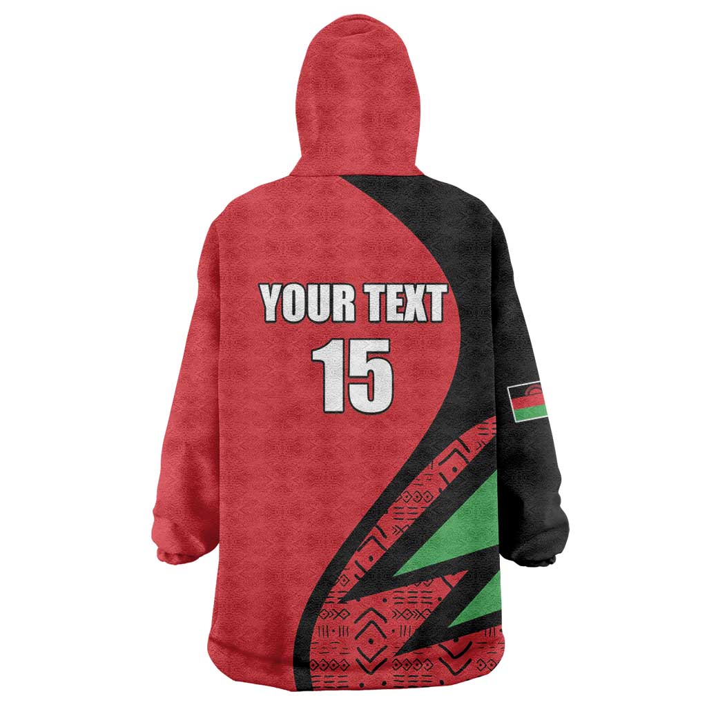 Custom Malawi Cricket Wearable Blanket Hoodie Go Champions - Wonder Print Shop