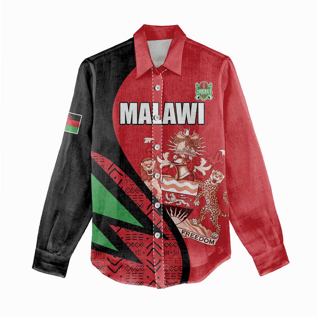 Custom Malawi Cricket Women Casual Shirt Go Champions - Wonder Print Shop