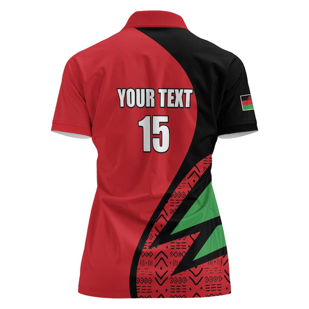 Custom Malawi Cricket Women Polo Shirt Go Champions - Wonder Print Shop