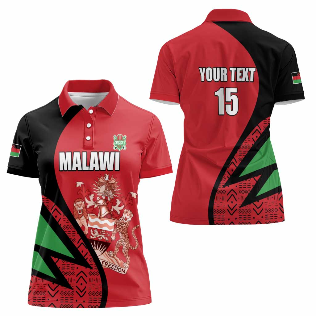 Custom Malawi Cricket Women Polo Shirt Go Champions - Wonder Print Shop