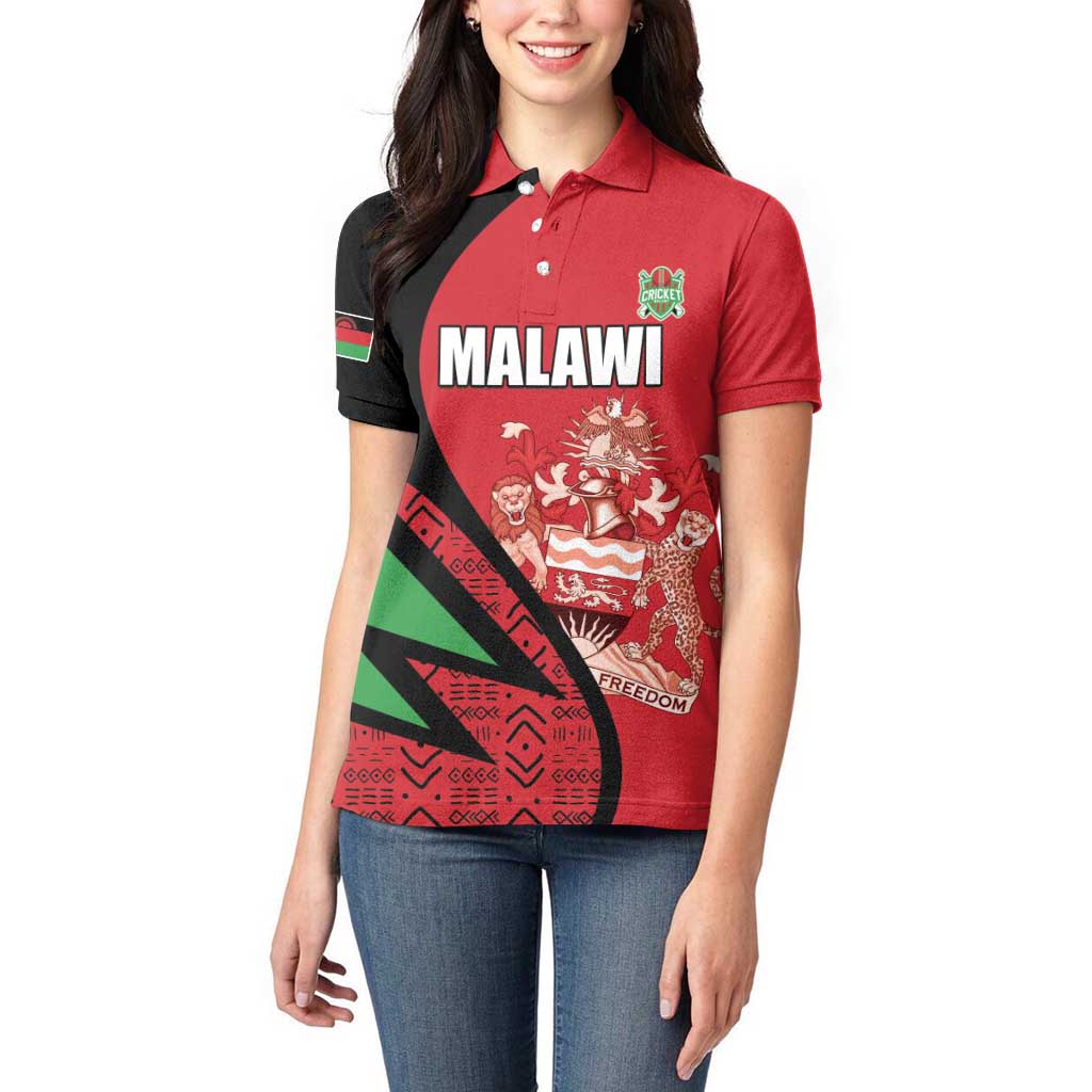 Custom Malawi Cricket Women Polo Shirt Go Champions - Wonder Print Shop