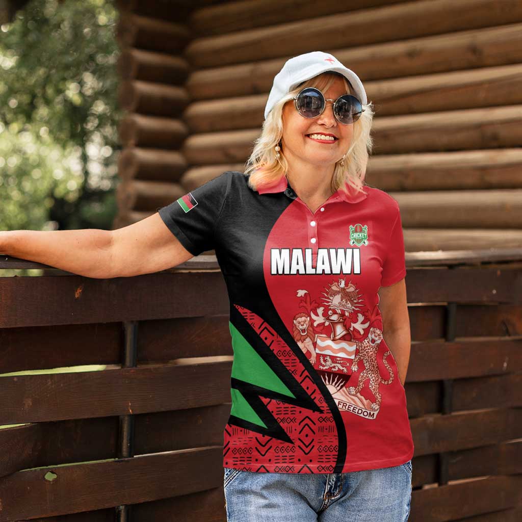 Custom Malawi Cricket Women Polo Shirt Go Champions - Wonder Print Shop