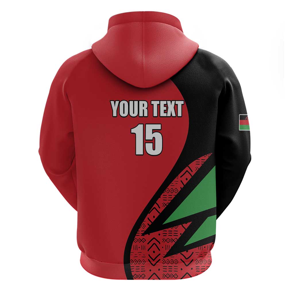 Custom Malawi Cricket Zip Hoodie Go Champions - Wonder Print Shop