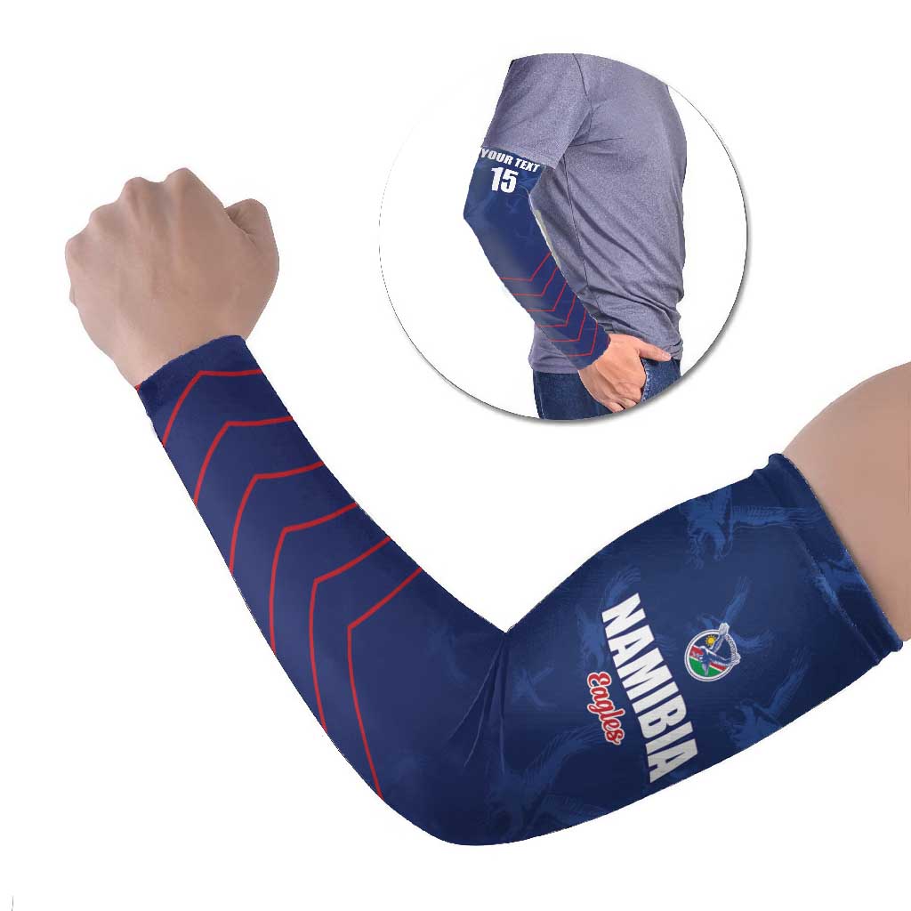 Custom Namibia Cricket Arm Sleeves Go Eagles Go - Wonder Print Shop