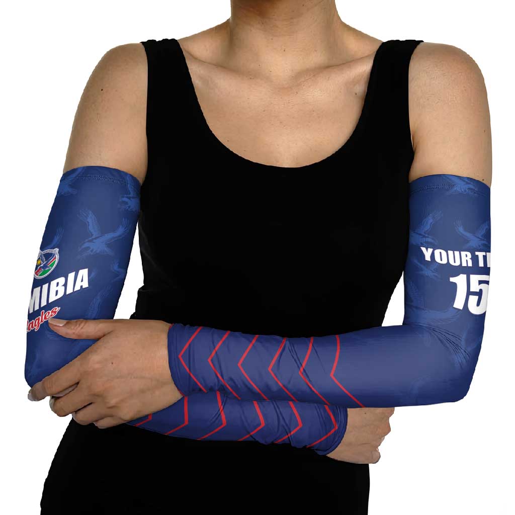 Custom Namibia Cricket Arm Sleeves Go Eagles Go - Wonder Print Shop