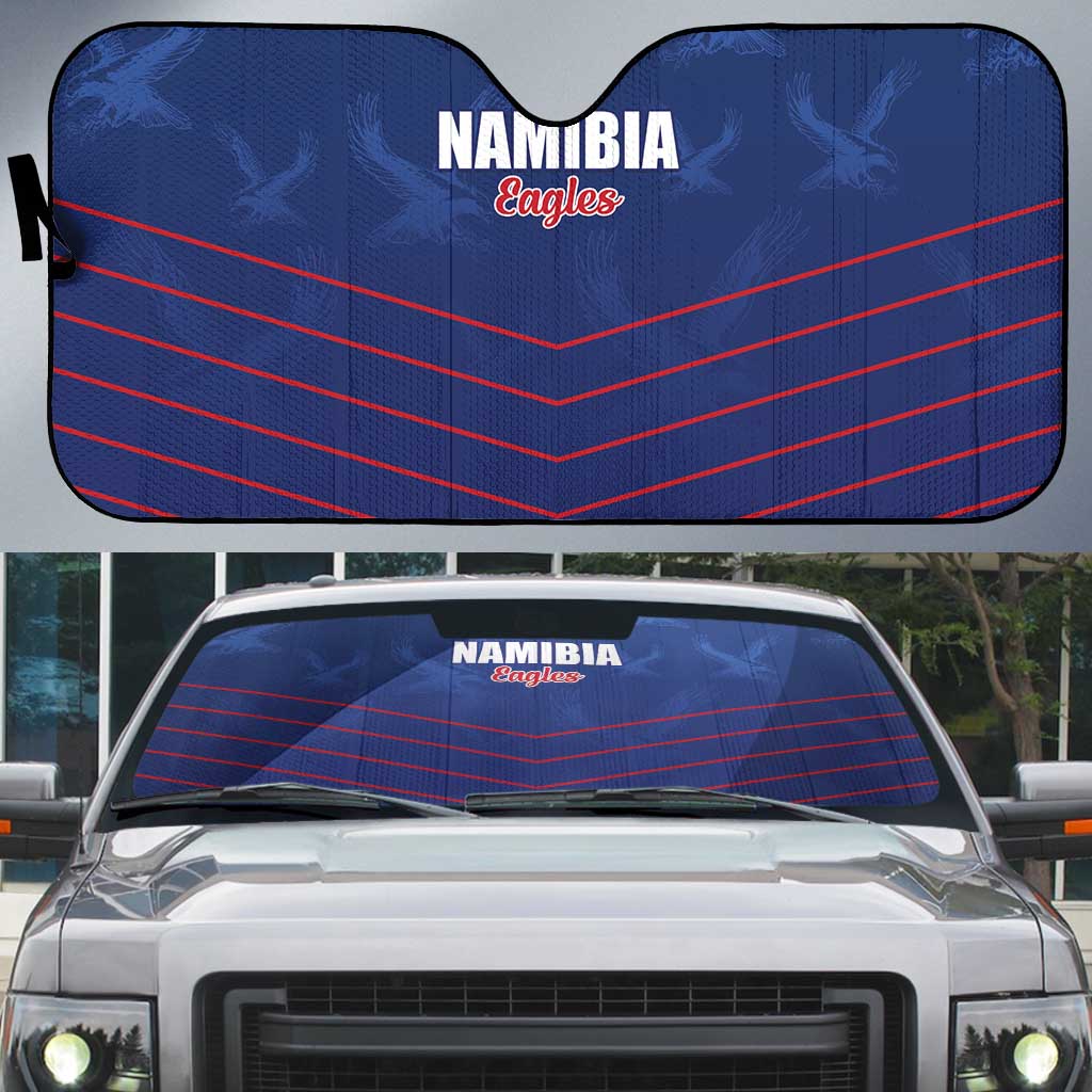 Namibia Cricket Auto Sun Shade Go Eagles Go - Wonder Print Shop