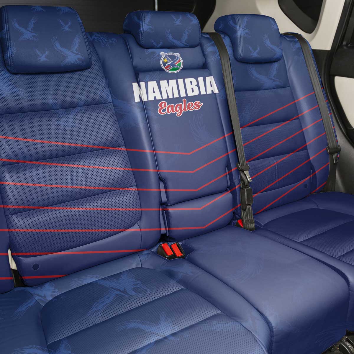 Namibia Cricket Back Car Seat Cover Go Eagles Go - Wonder Print Shop
