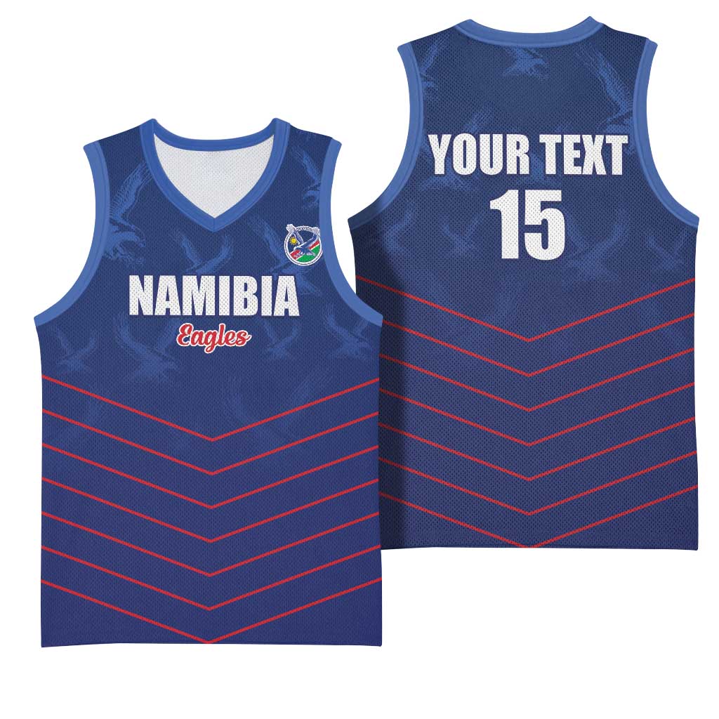 Custom Namibia Cricket Basketball Jersey Go Eagles Go - Wonder Print Shop