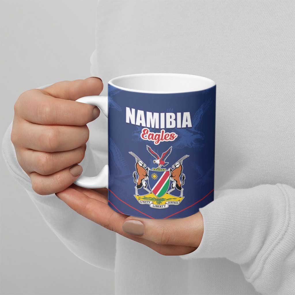 Custom Namibia Cricket Ceramic Mug Go Eagles Go - Wonder Print Shop