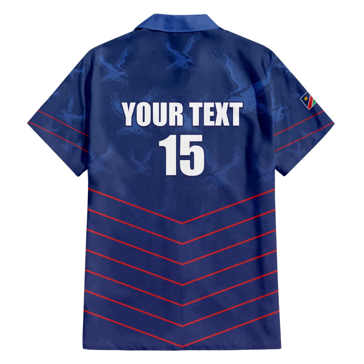 Custom Namibia Cricket Family Matching Off The Shoulder Long Sleeve Dress and Hawaiian Shirt Go Eagles Go - Wonder Print Shop