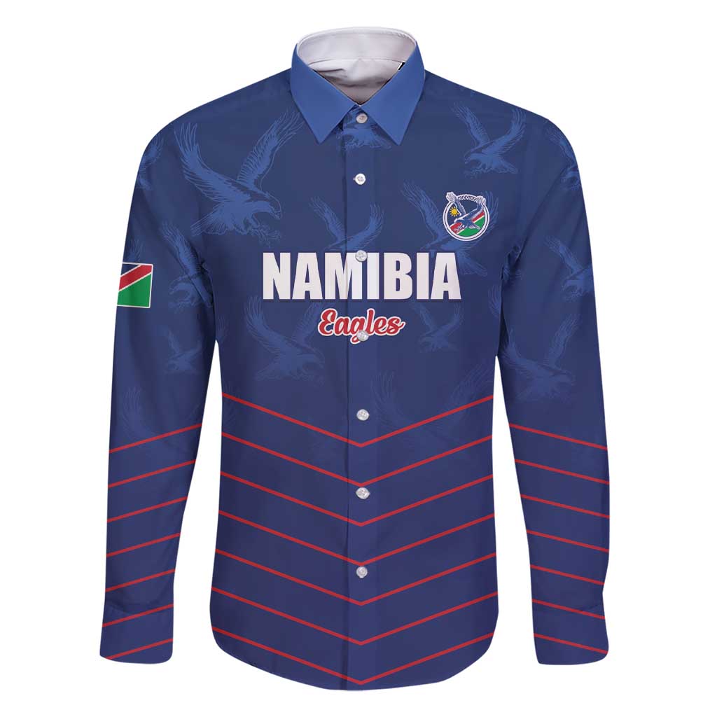 Custom Namibia Cricket Family Matching Short Sleeve Bodycon Dress and Hawaiian Shirt Go Eagles Go - Wonder Print Shop