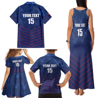 Custom Namibia Cricket Family Matching Tank Maxi Dress and Hawaiian Shirt Go Eagles Go - Wonder Print Shop
