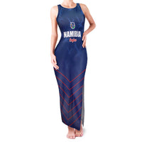 Custom Namibia Cricket Family Matching Tank Maxi Dress and Hawaiian Shirt Go Eagles Go - Wonder Print Shop