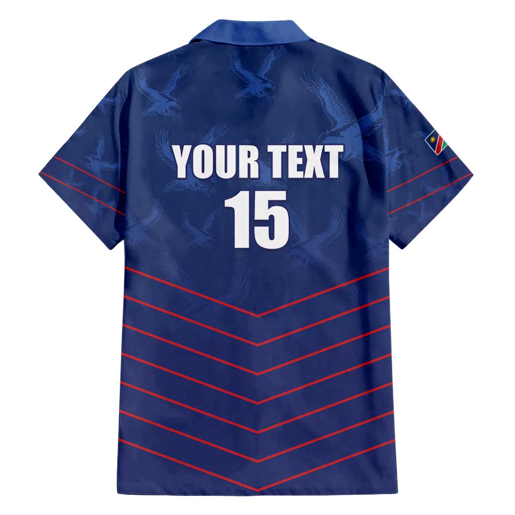 Custom Namibia Cricket Hawaiian Shirt Go Eagles Go - Wonder Print Shop