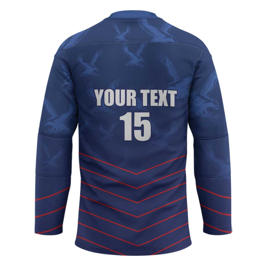 Custom Namibia Cricket Hockey Jersey Go Eagles Go - Wonder Print Shop