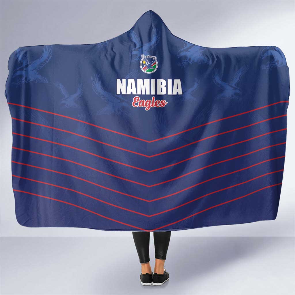 Namibia Cricket Hooded Blanket Go Eagles Go - Wonder Print Shop