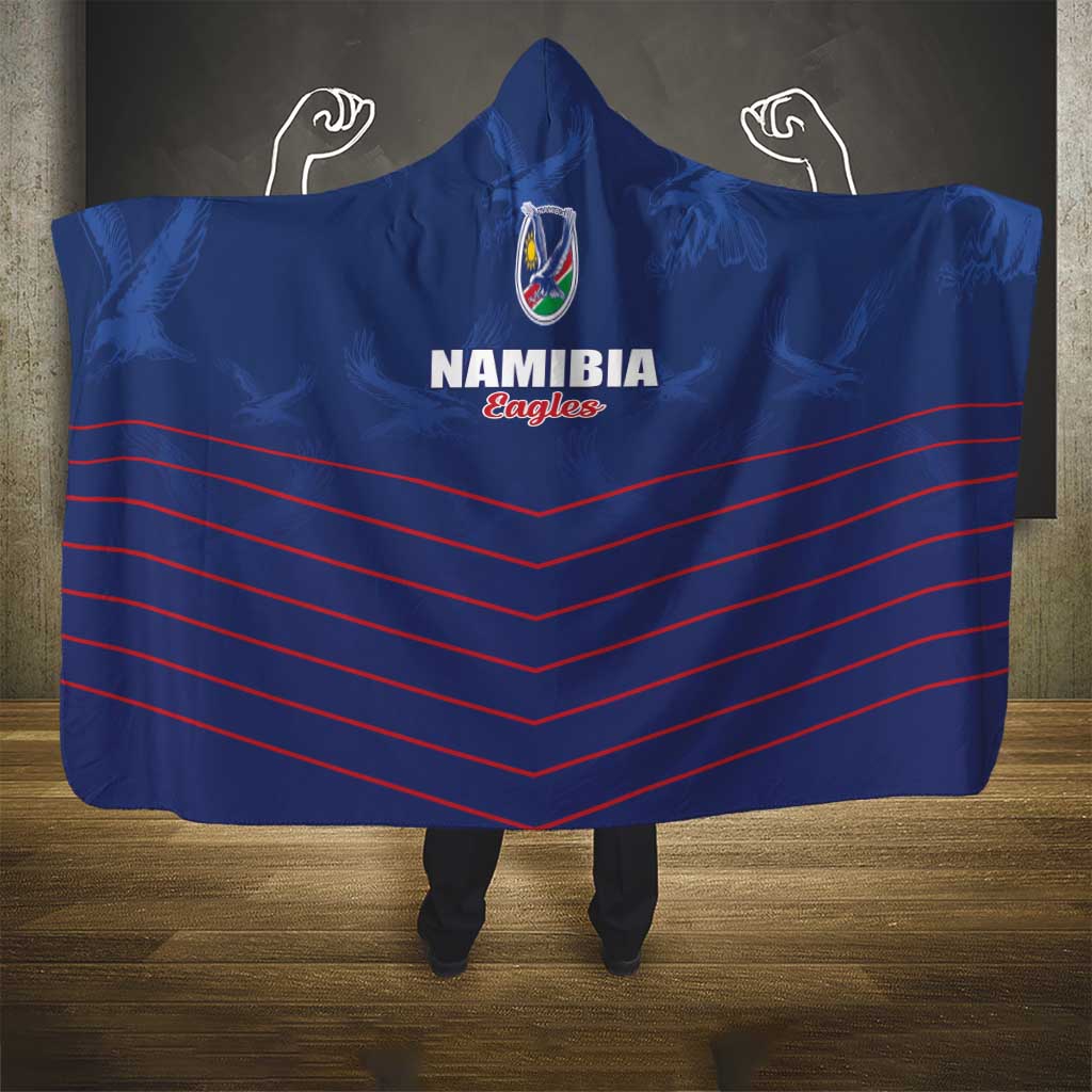 Namibia Cricket Hooded Blanket Go Eagles Go - Wonder Print Shop