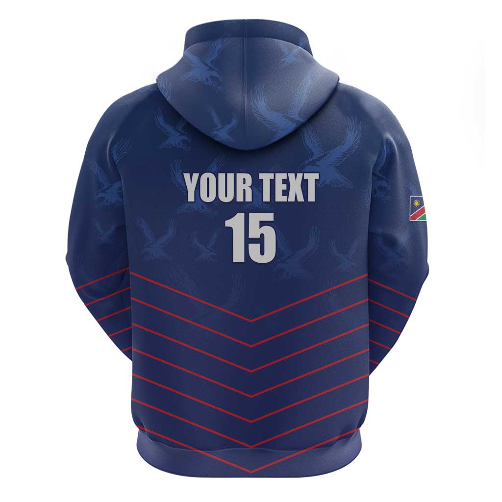 Custom Namibia Cricket Hoodie Go Eagles Go - Wonder Print Shop