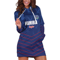 Custom Namibia Cricket Hoodie Dress Go Eagles Go - Wonder Print Shop