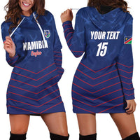 Custom Namibia Cricket Hoodie Dress Go Eagles Go - Wonder Print Shop