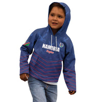 Custom Namibia Cricket Kid Hoodie Go Eagles Go - Wonder Print Shop