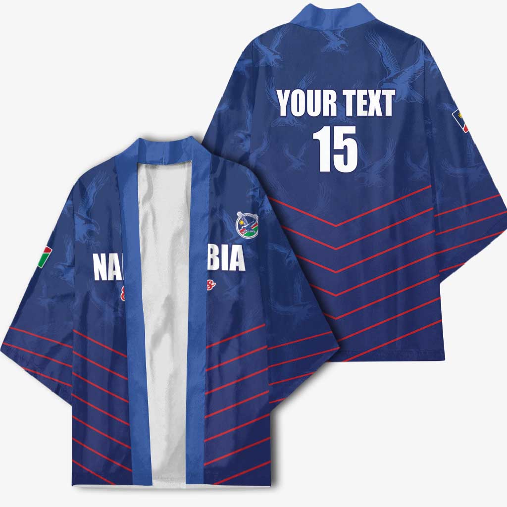 Custom Namibia Cricket Kimono Go Eagles Go - Wonder Print Shop
