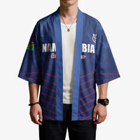 Custom Namibia Cricket Kimono Go Eagles Go - Wonder Print Shop
