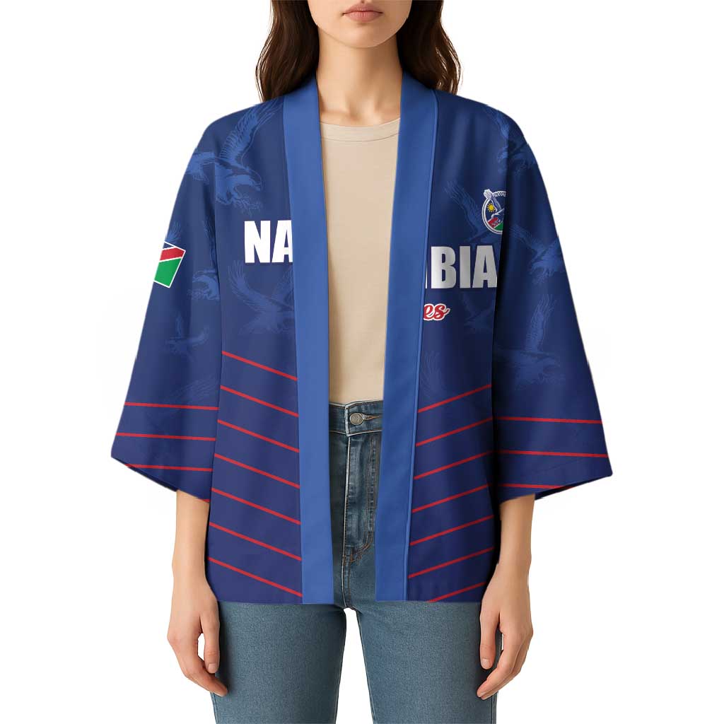 Custom Namibia Cricket Kimono Go Eagles Go - Wonder Print Shop