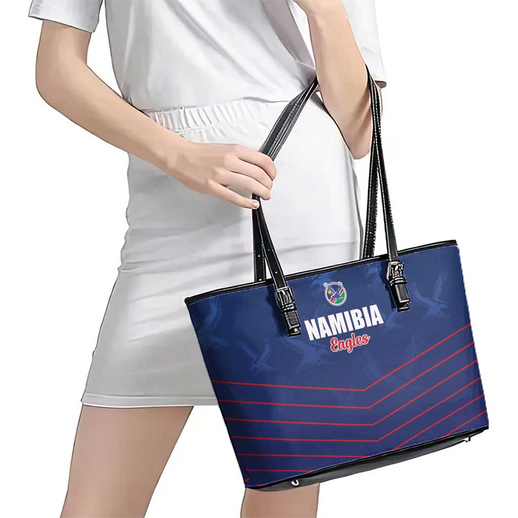 Namibia Cricket Leather Tote Bag Go Eagles Go - Wonder Print Shop