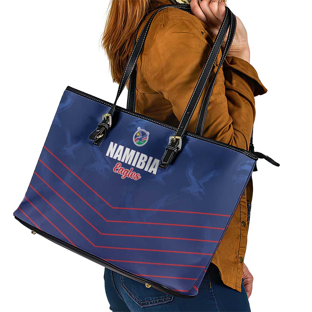 Namibia Cricket Leather Tote Bag Go Eagles Go - Wonder Print Shop