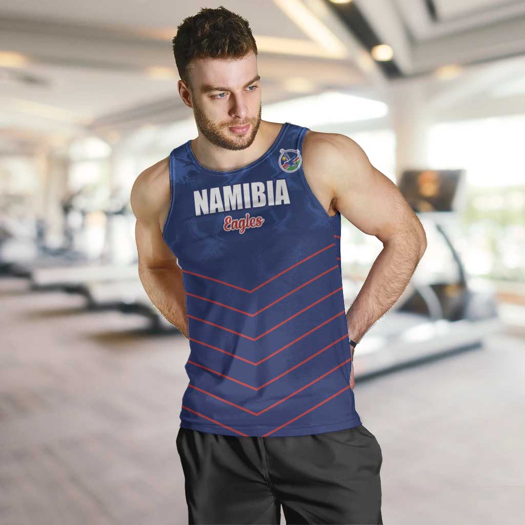 Custom Namibia Cricket Men Tank Top Go Eagles Go - Wonder Print Shop