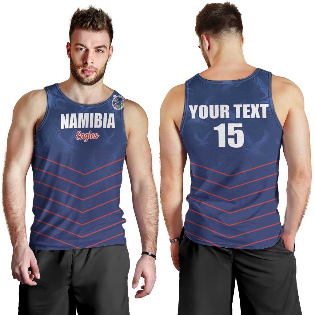 Custom Namibia Cricket Men Tank Top Go Eagles Go - Wonder Print Shop