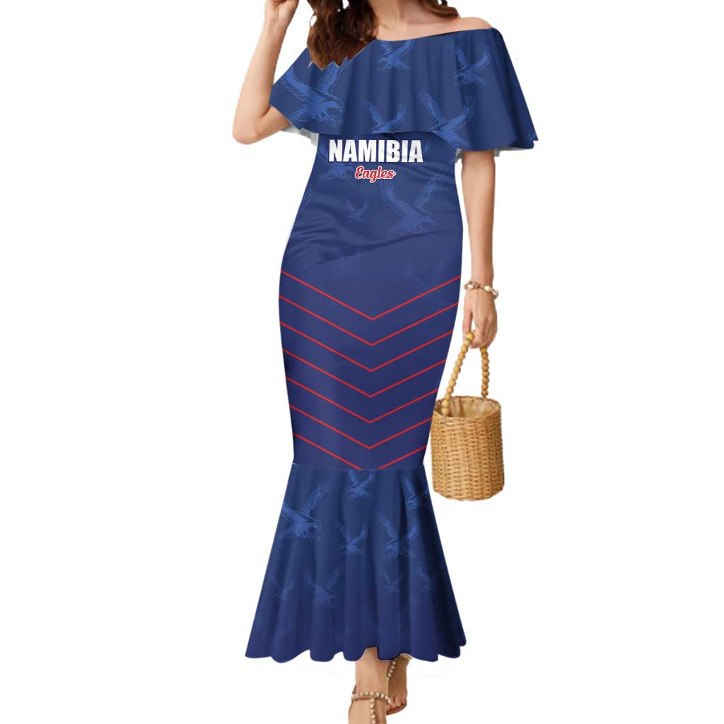 Custom Namibia Cricket Mermaid Dress Go Eagles Go - Wonder Print Shop