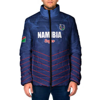Custom Namibia Cricket Padded Jacket Go Eagles Go - Wonder Print Shop