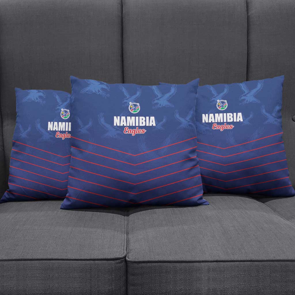 Namibia Cricket Pillow Cover Go Eagles Go - Wonder Print Shop