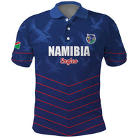 Custom Namibia Cricket Polo Shirt Go Eagles Go - Wonder Print Shop