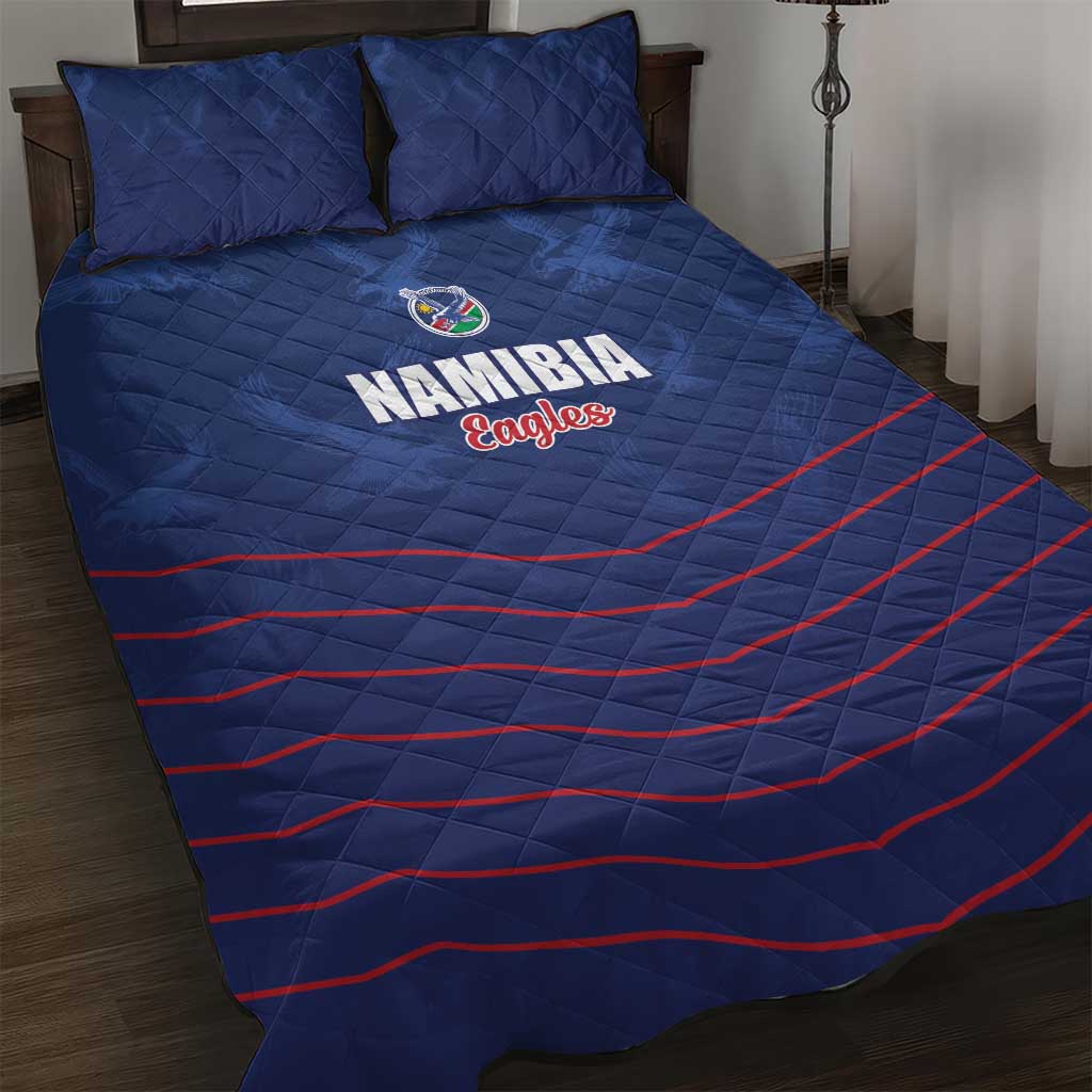 Namibia Cricket Quilt Bed Set Go Eagles Go - Wonder Print Shop