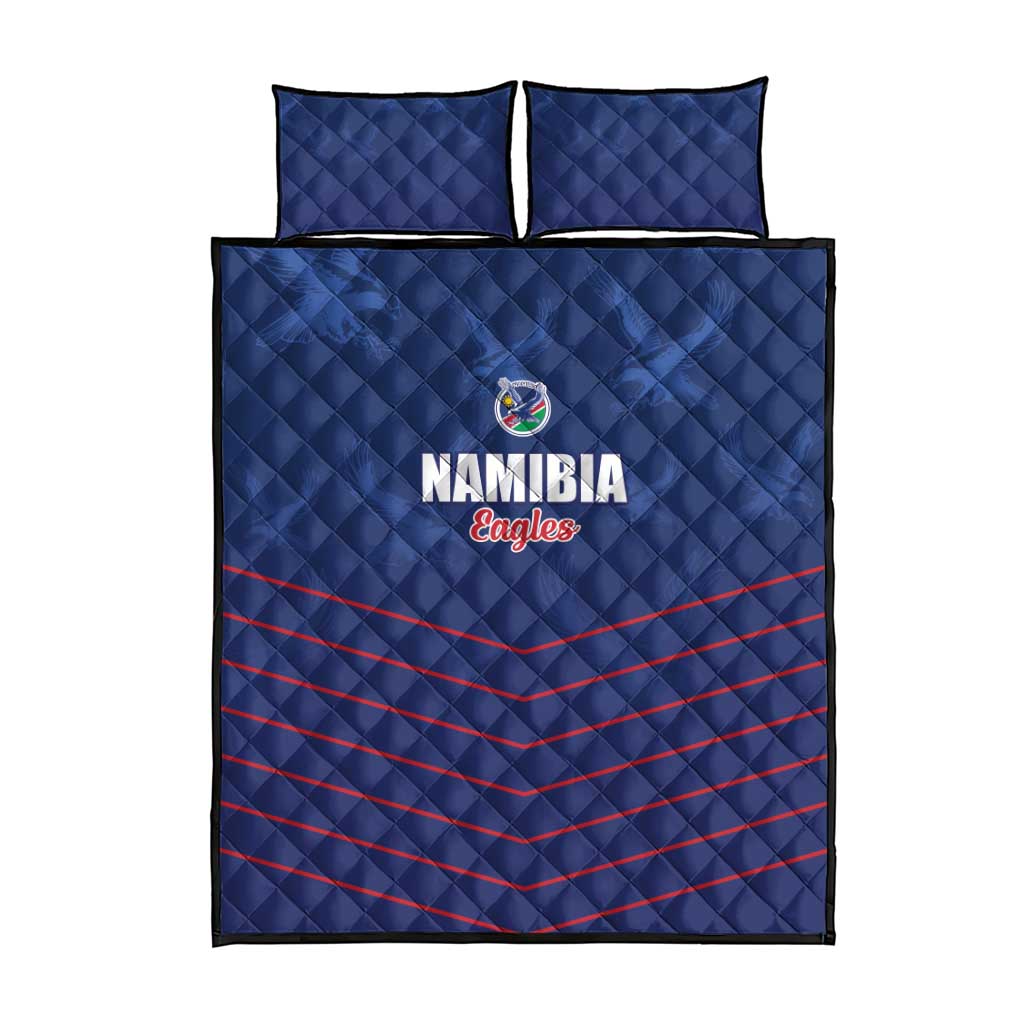 Namibia Cricket Quilt Bed Set Go Eagles Go - Wonder Print Shop