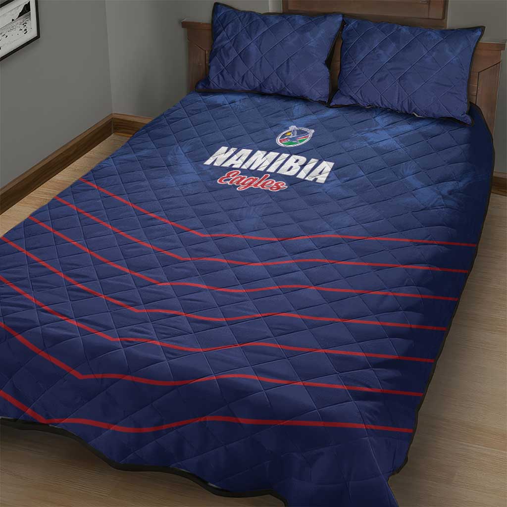 Namibia Cricket Quilt Bed Set Go Eagles Go - Wonder Print Shop