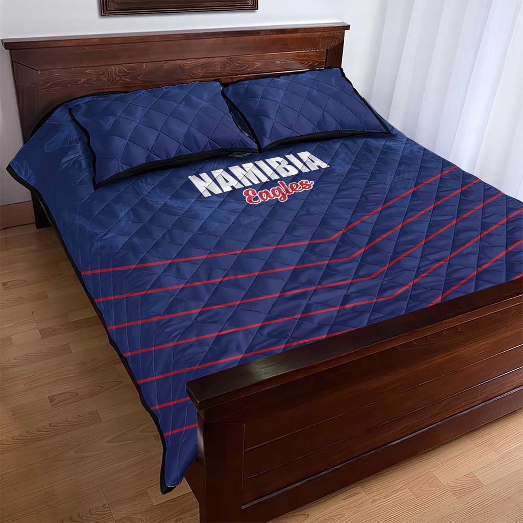 Namibia Cricket Quilt Bed Set Go Eagles Go - Wonder Print Shop