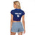 Custom Namibia Cricket Raglan Cropped T Shirt Go Eagles Go - Wonder Print Shop