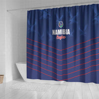 Namibia Cricket Shower Curtain Go Eagles Go - Wonder Print Shop