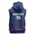 Custom Namibia Cricket Sleeveless Hoodie Go Eagles Go - Wonder Print Shop