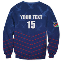 Custom Namibia Cricket Sweatshirt Go Eagles Go - Wonder Print Shop