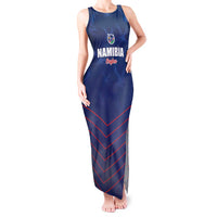 Custom Namibia Cricket Tank Maxi Dress Go Eagles Go - Wonder Print Shop
