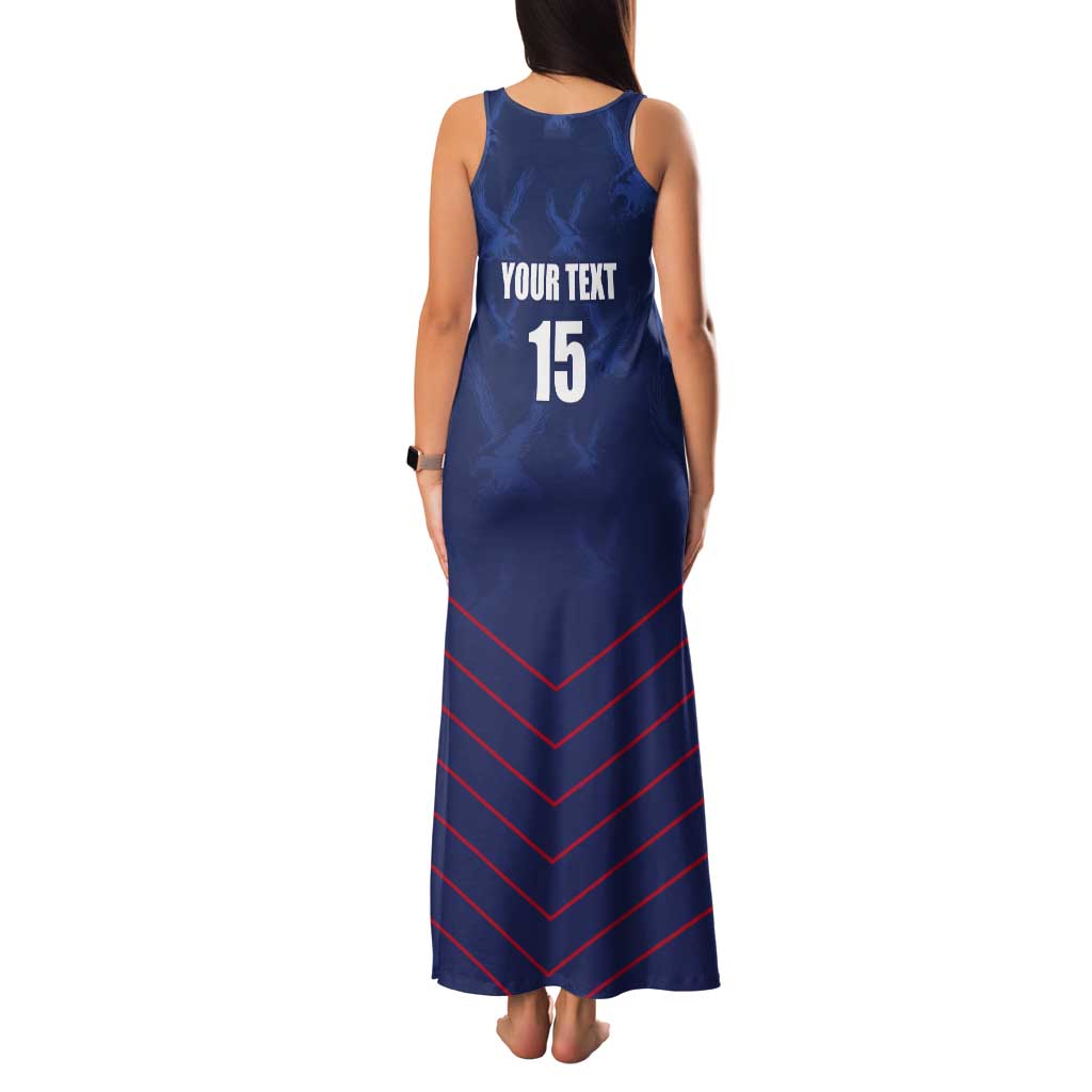 Custom Namibia Cricket Tank Maxi Dress Go Eagles Go - Wonder Print Shop