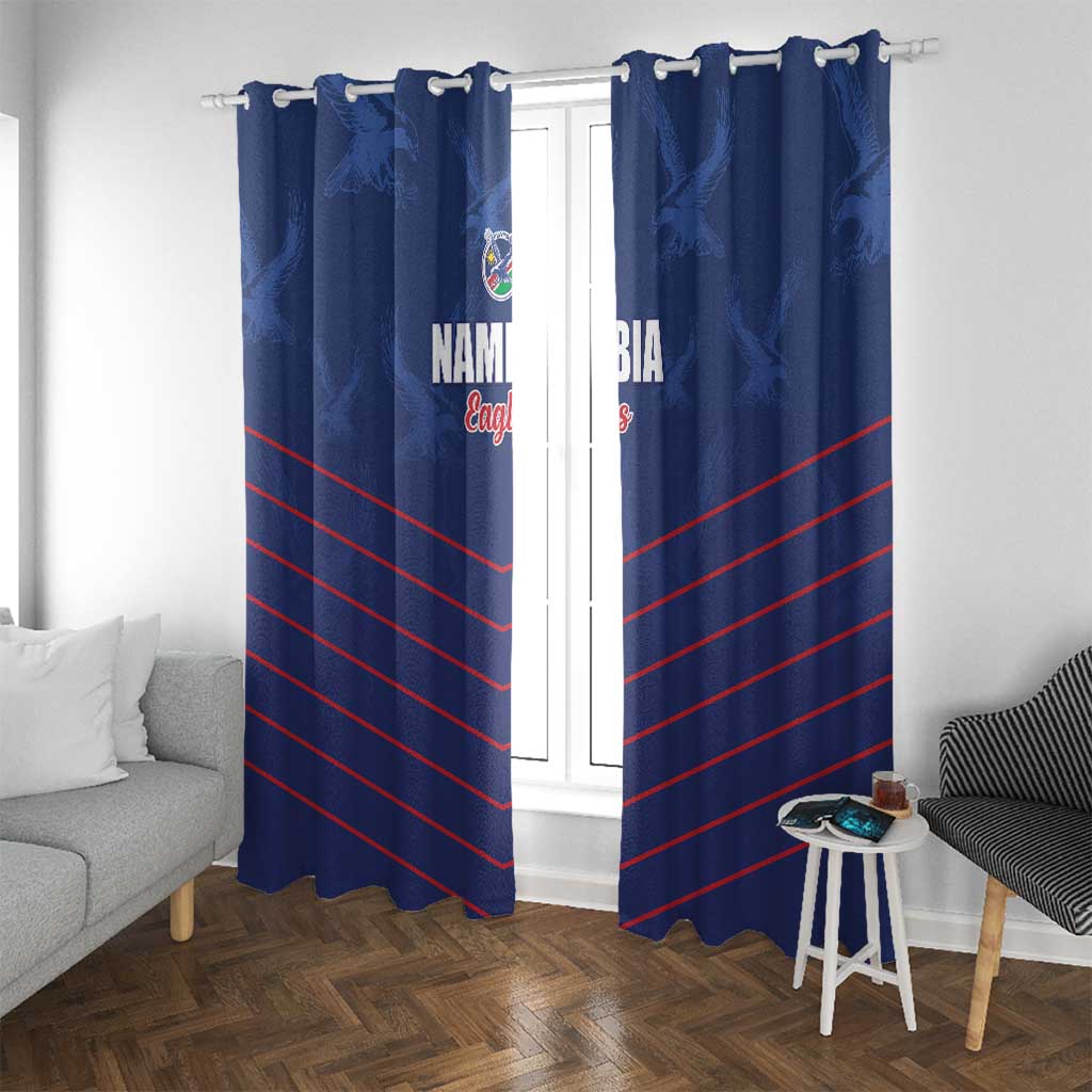 Namibia Cricket Window Curtain Go Eagles Go - Wonder Print Shop