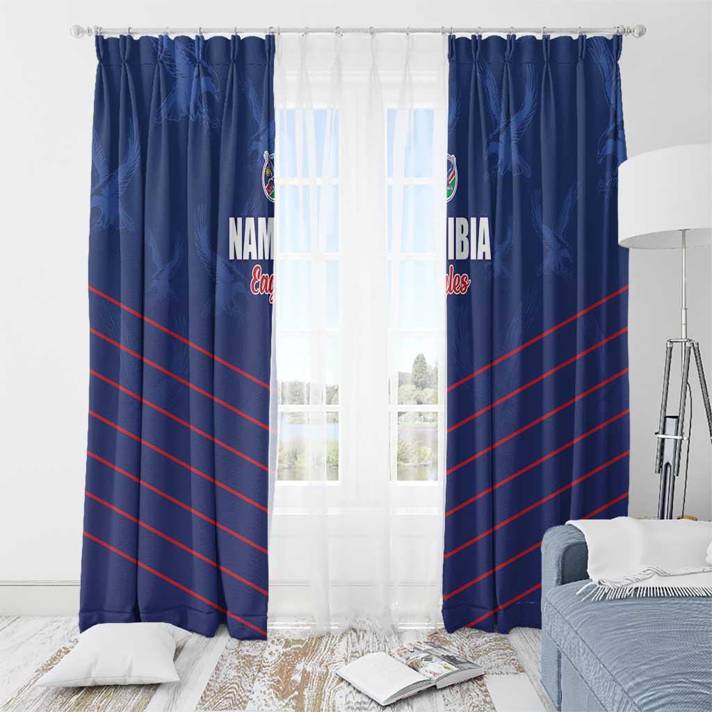 Namibia Cricket Window Curtain Go Eagles Go - Wonder Print Shop